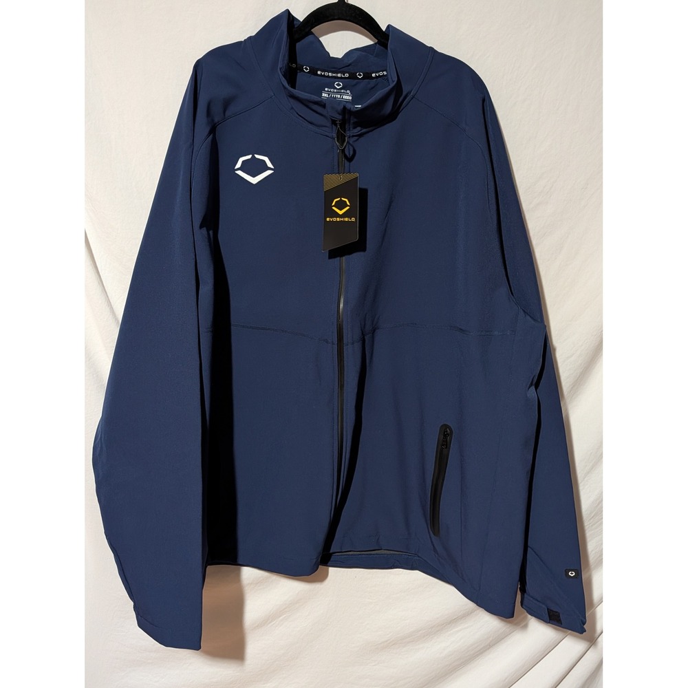EvoShield Pro Team Storm Jacket Men's 3XL Navy Full Zip NWT